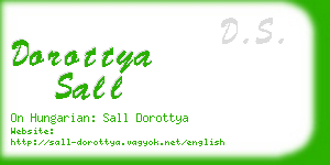 dorottya sall business card